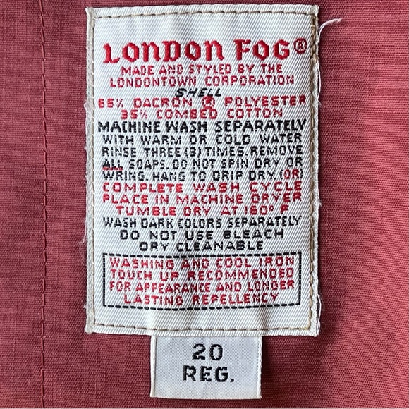 London Fog Trench Coat with Zip in Lining and Removable Hood - Picture 9 of 12